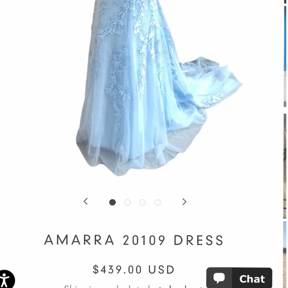 Blue NYD Prom Dress - Picture 2 of 4